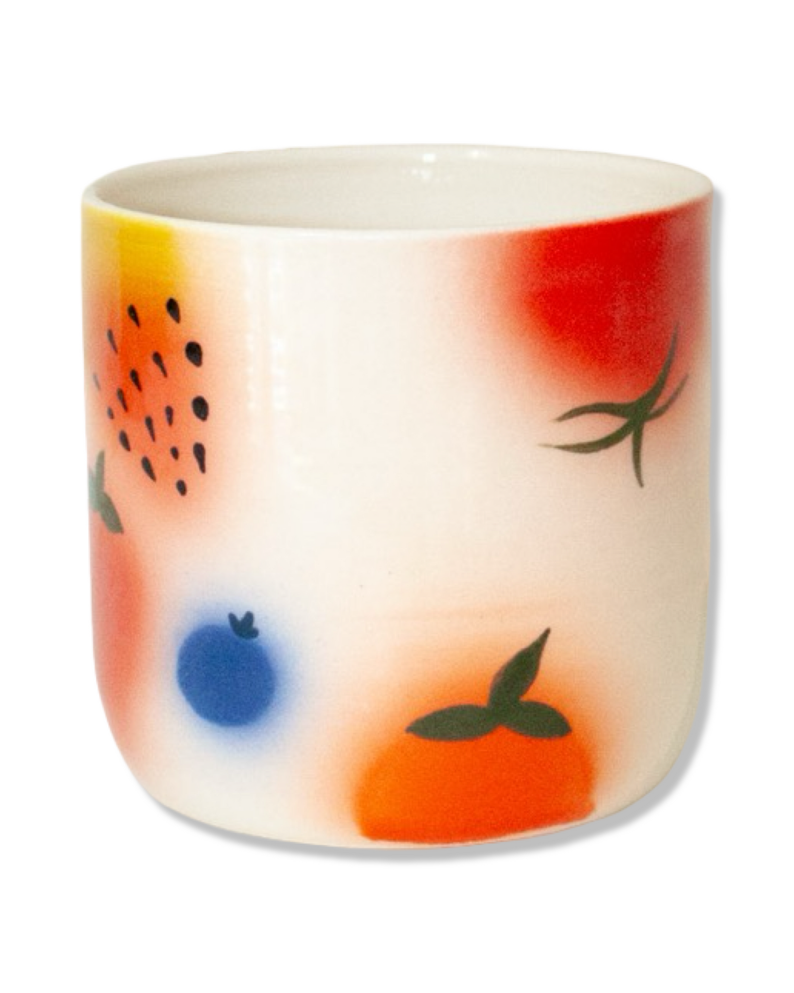 Fruit Basket Wine/Cappuccino Cup