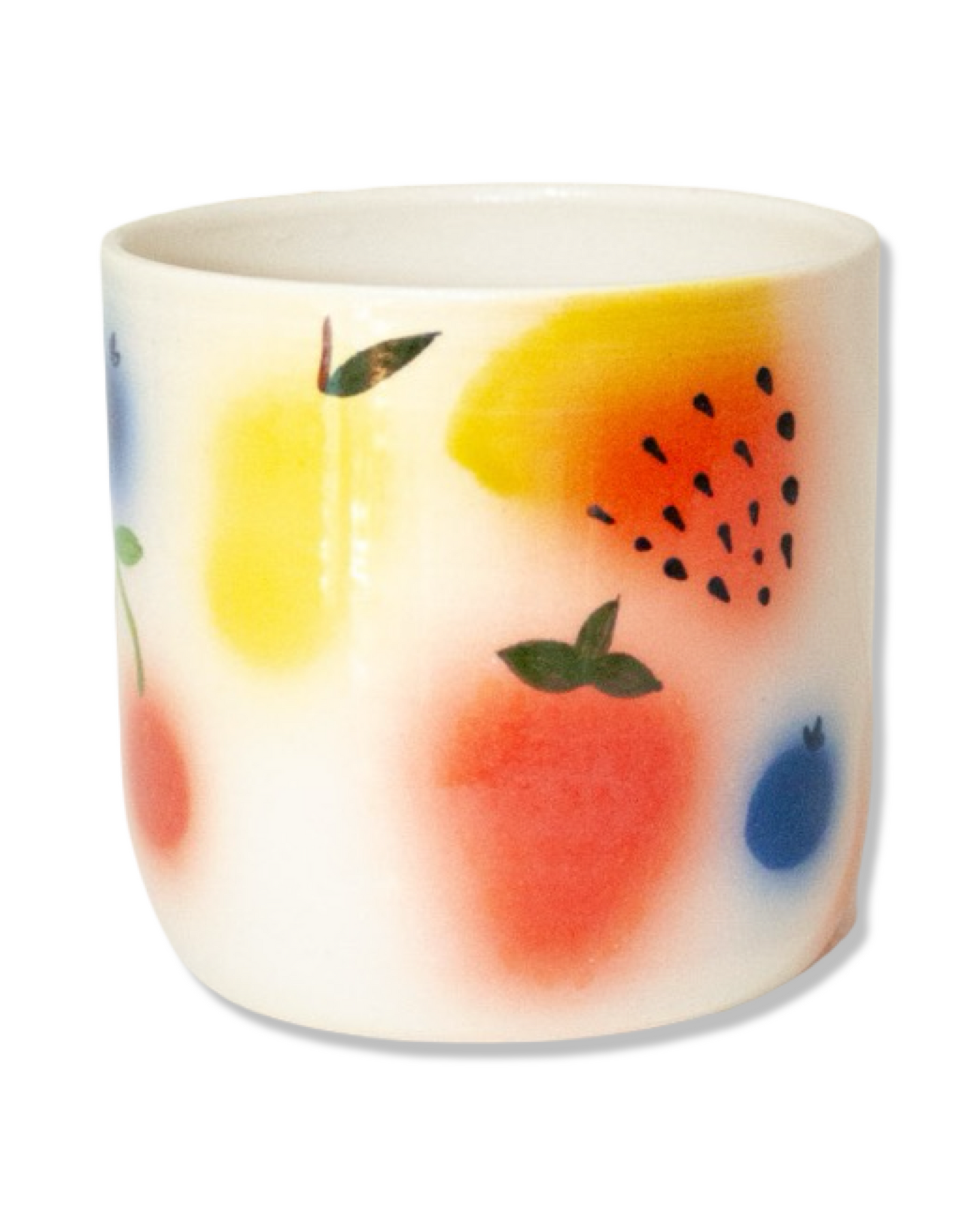 Fruit Basket Wine/Cappuccino Cup