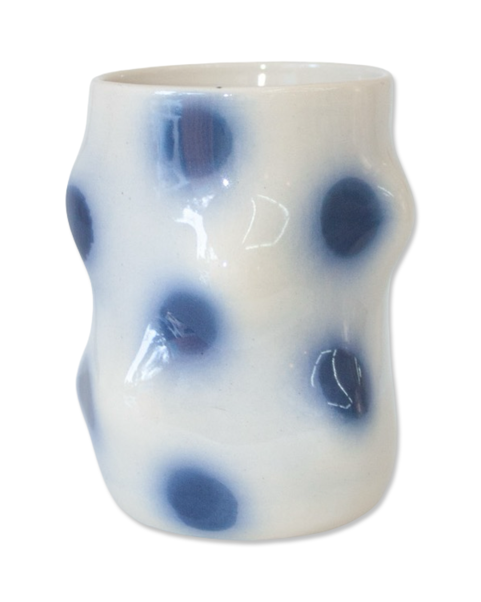 Blue Polka Dot Lump Cup
