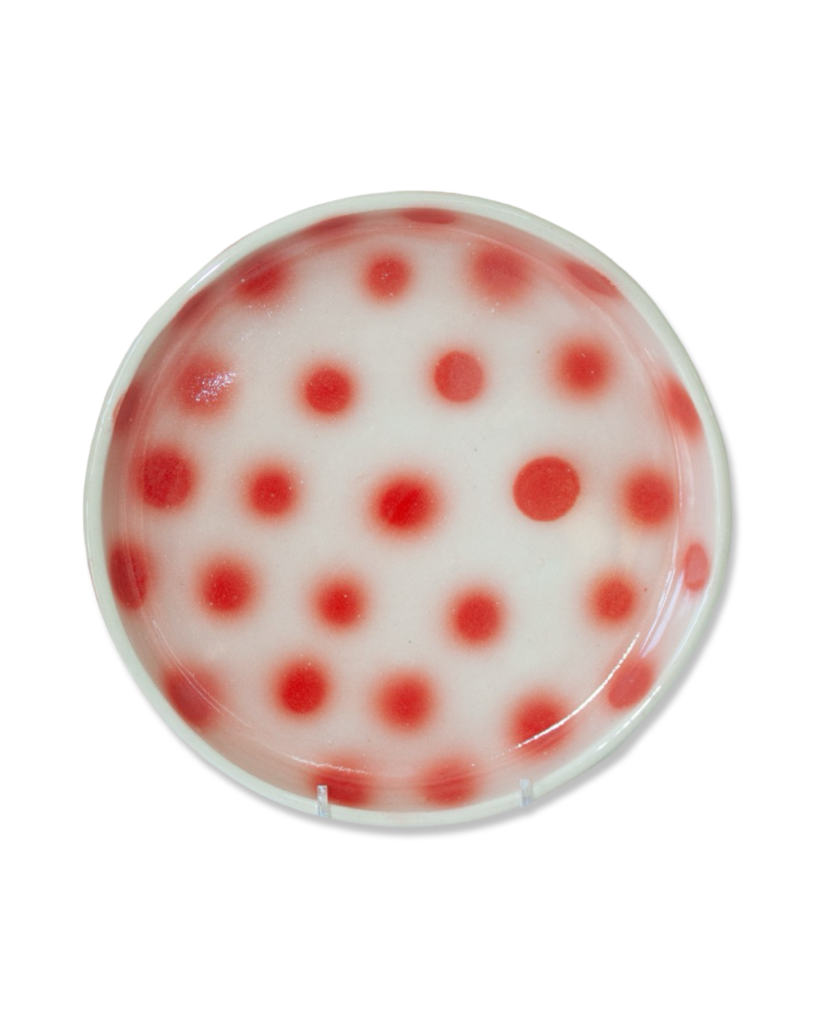 Red Polka Dot Plate