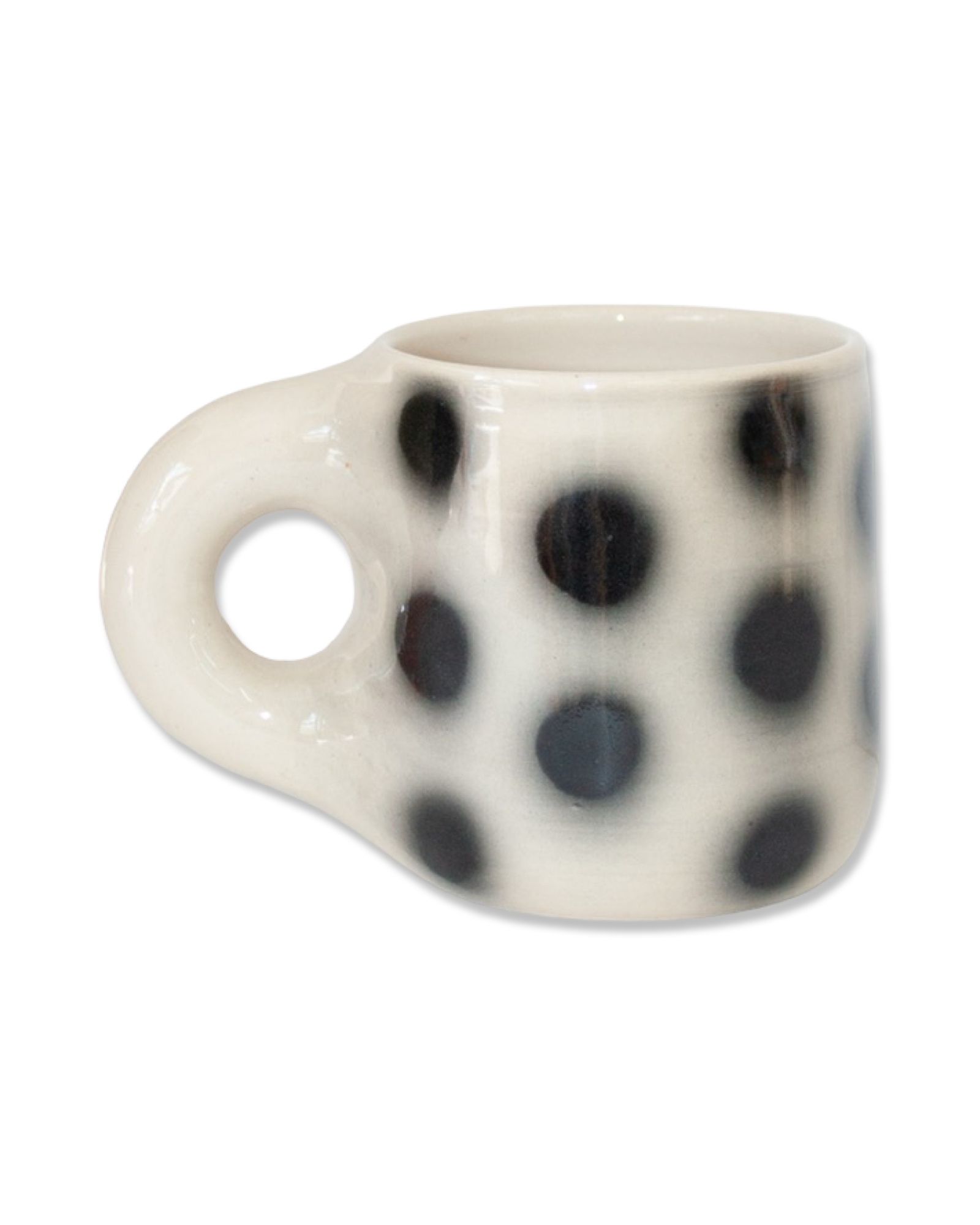 Black Polka Dot Mug