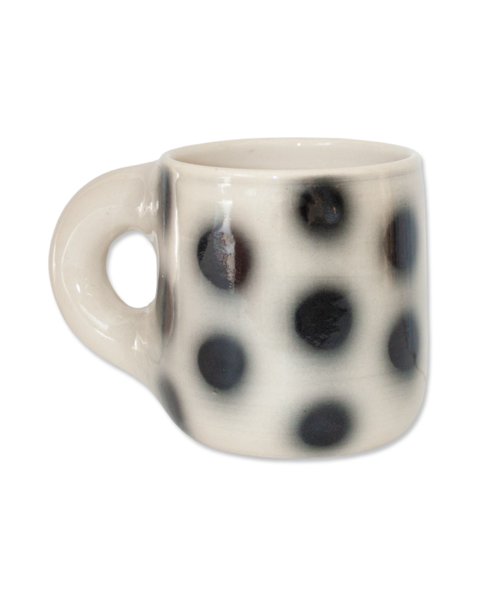 Black Polka Dot Mug