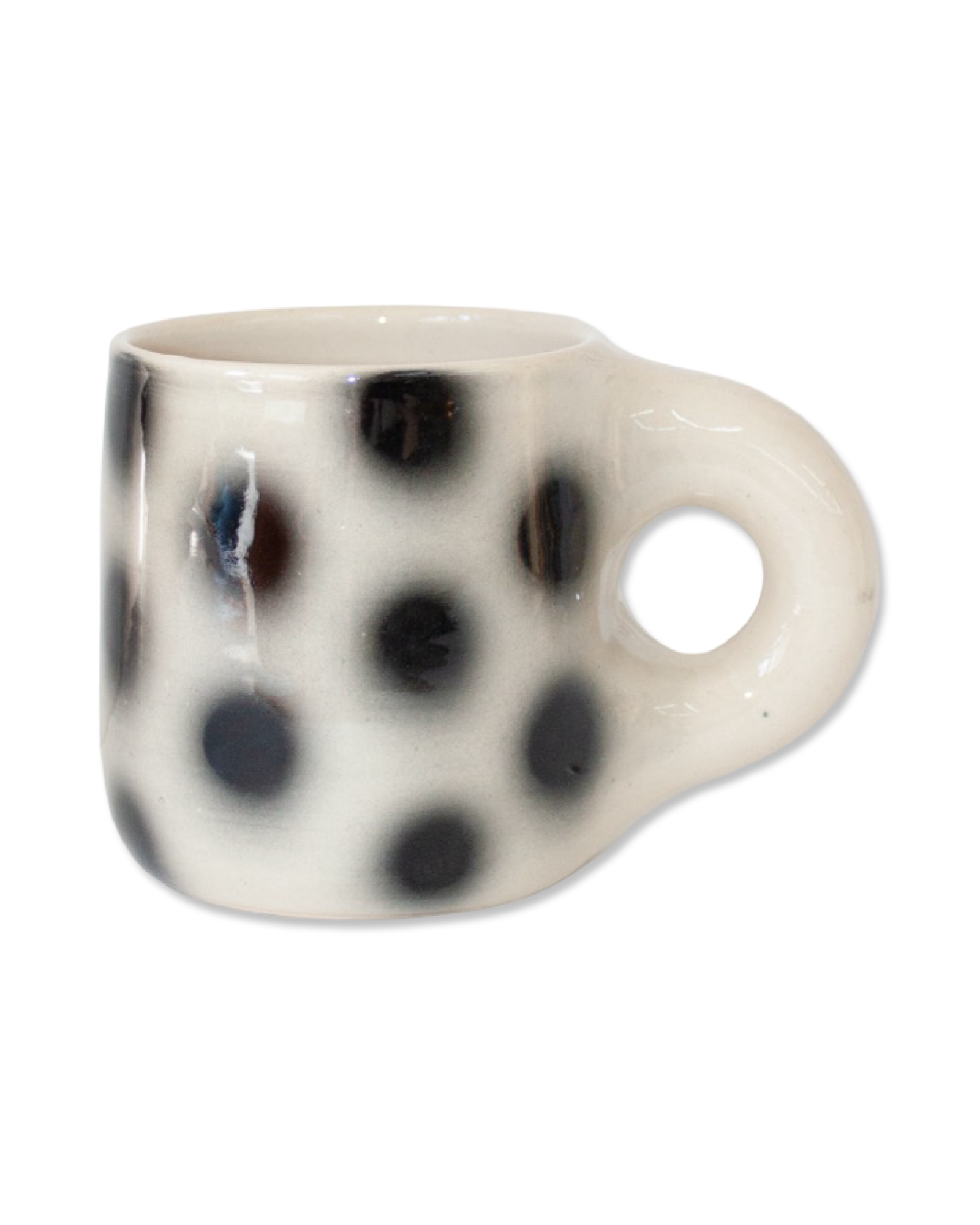 Black Polka Dot Mug