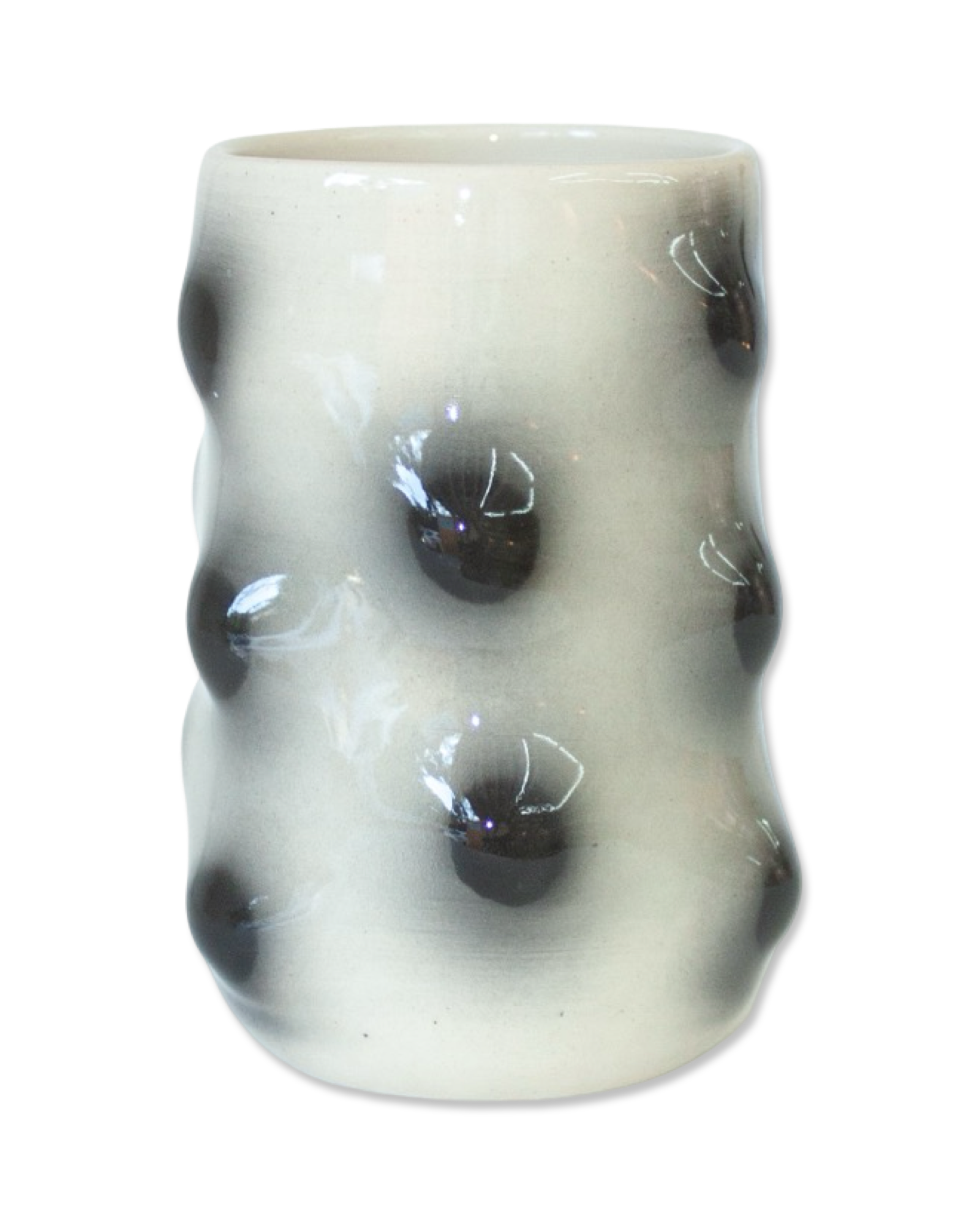Black Polka Dot Lump Cup