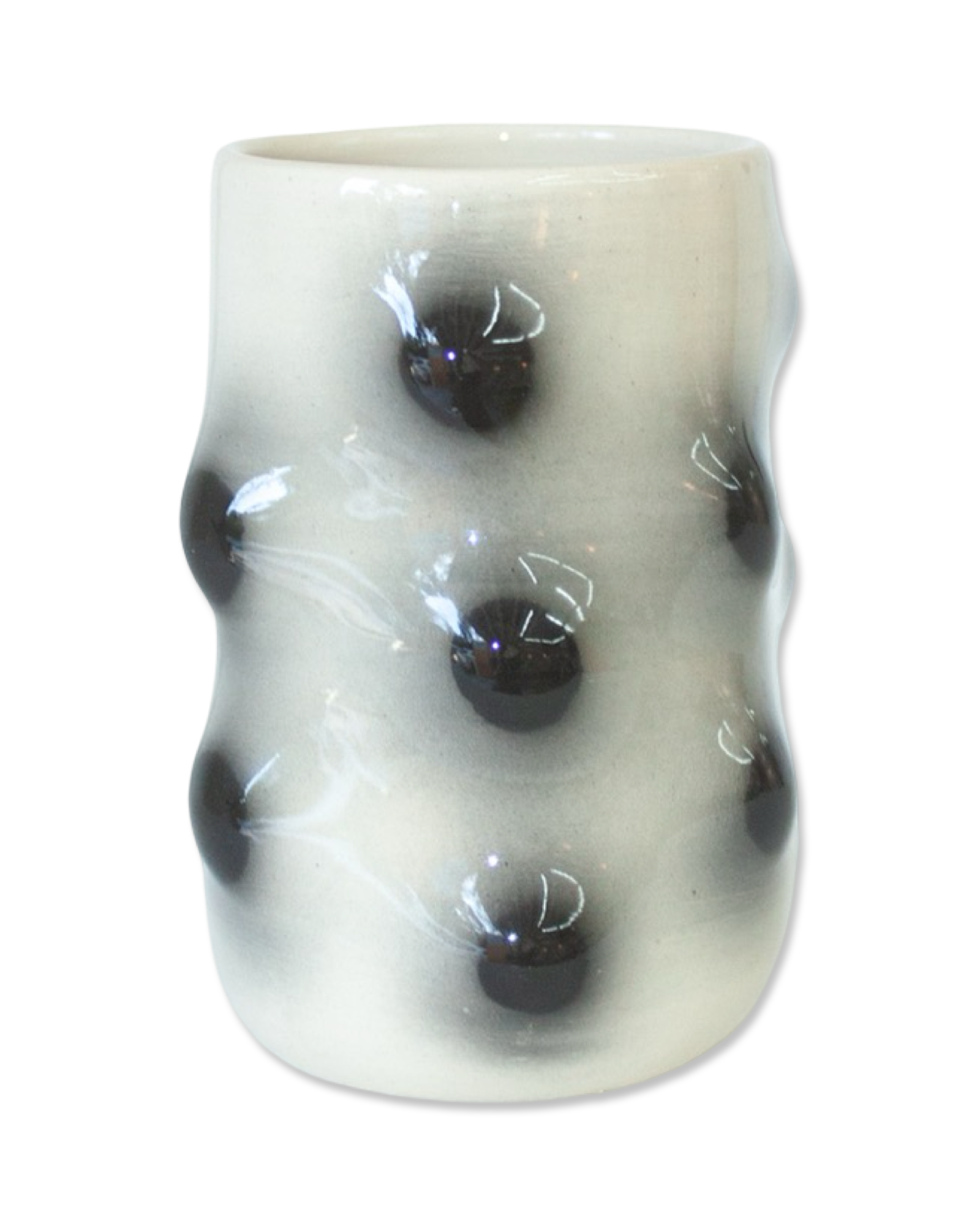 Black Polka Dot Lump Cup