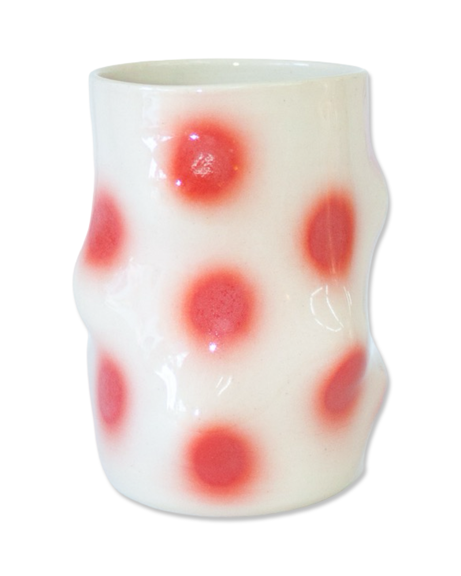 Red Polka Dot Lump Cup