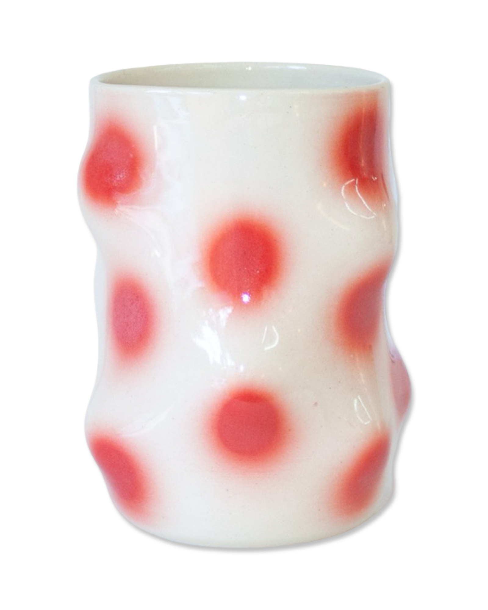 Red Polka Dot Lump Cup