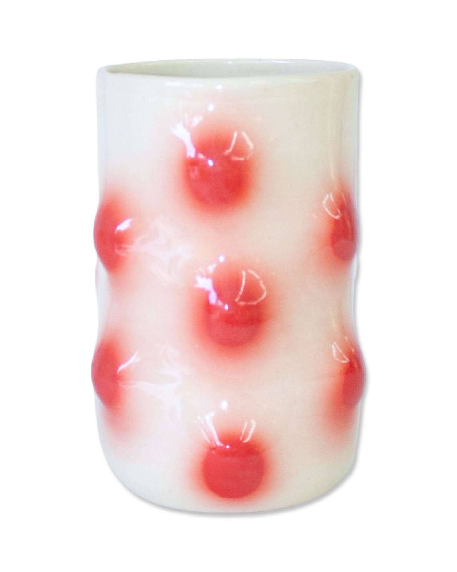 Red Polka Dot Lump Cup