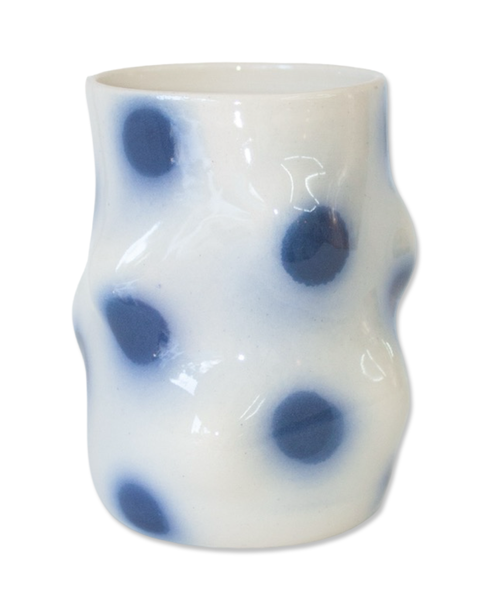 Blue Polka Dot Lump Cup