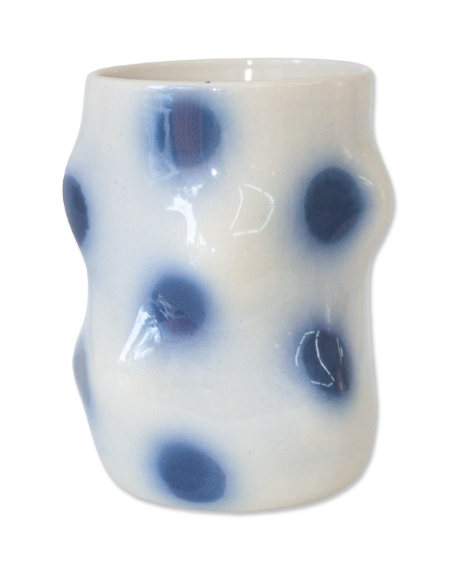 Blue Polka Dot Lump Cup