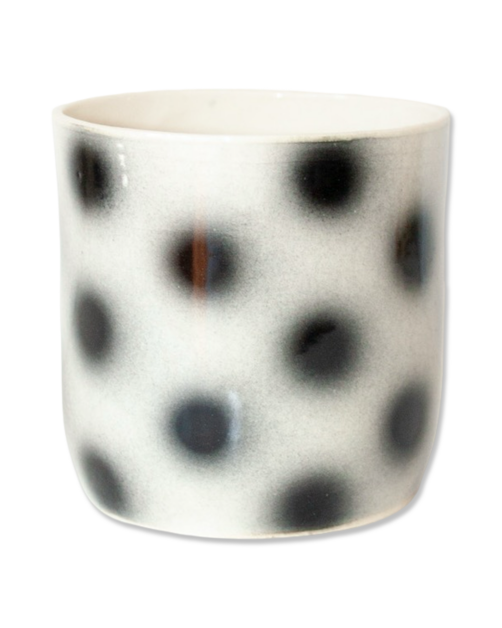 Black Polka Dot Wine/Cappuccino Cup
