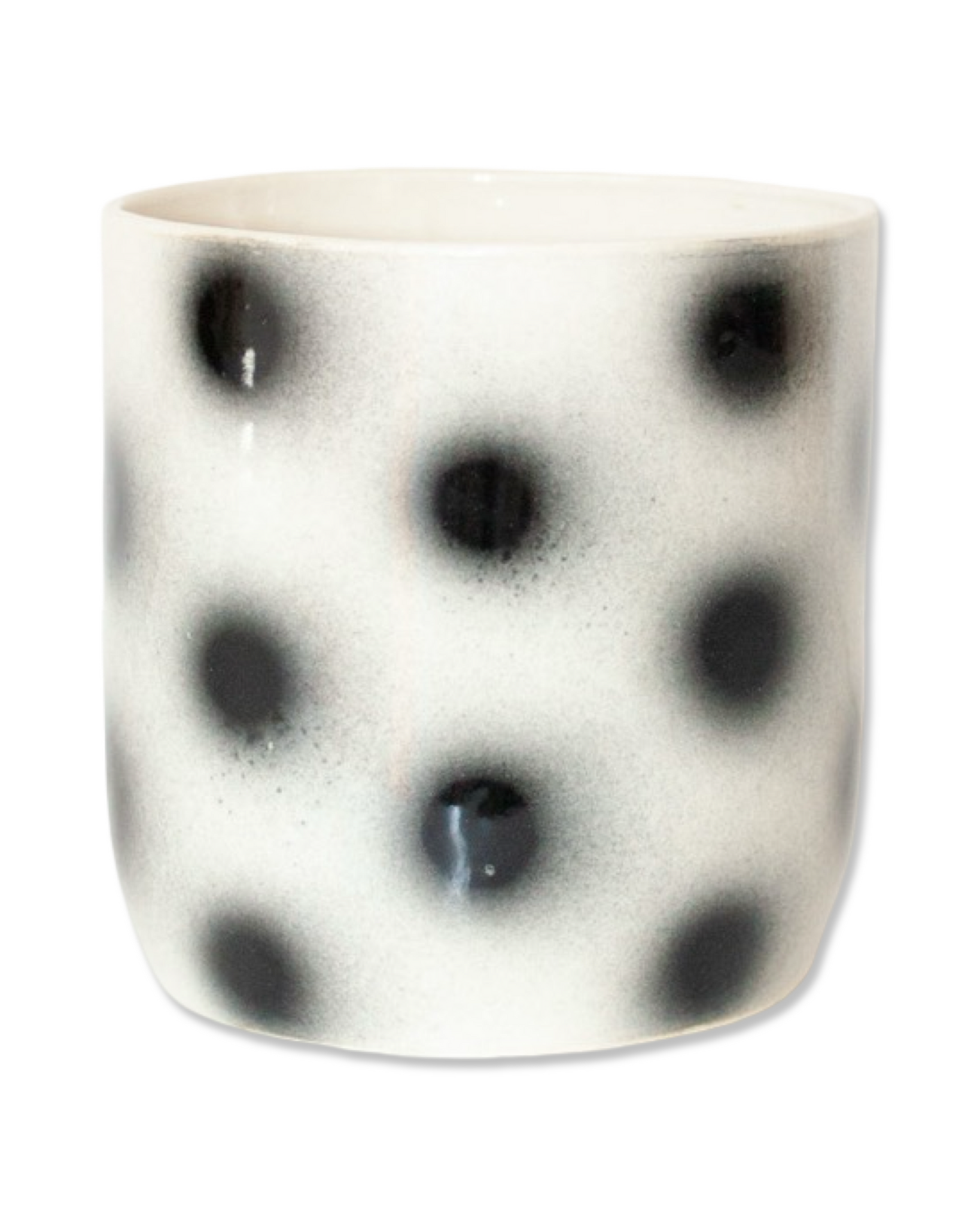 Black Polka Dot Wine/Cappuccino Cup