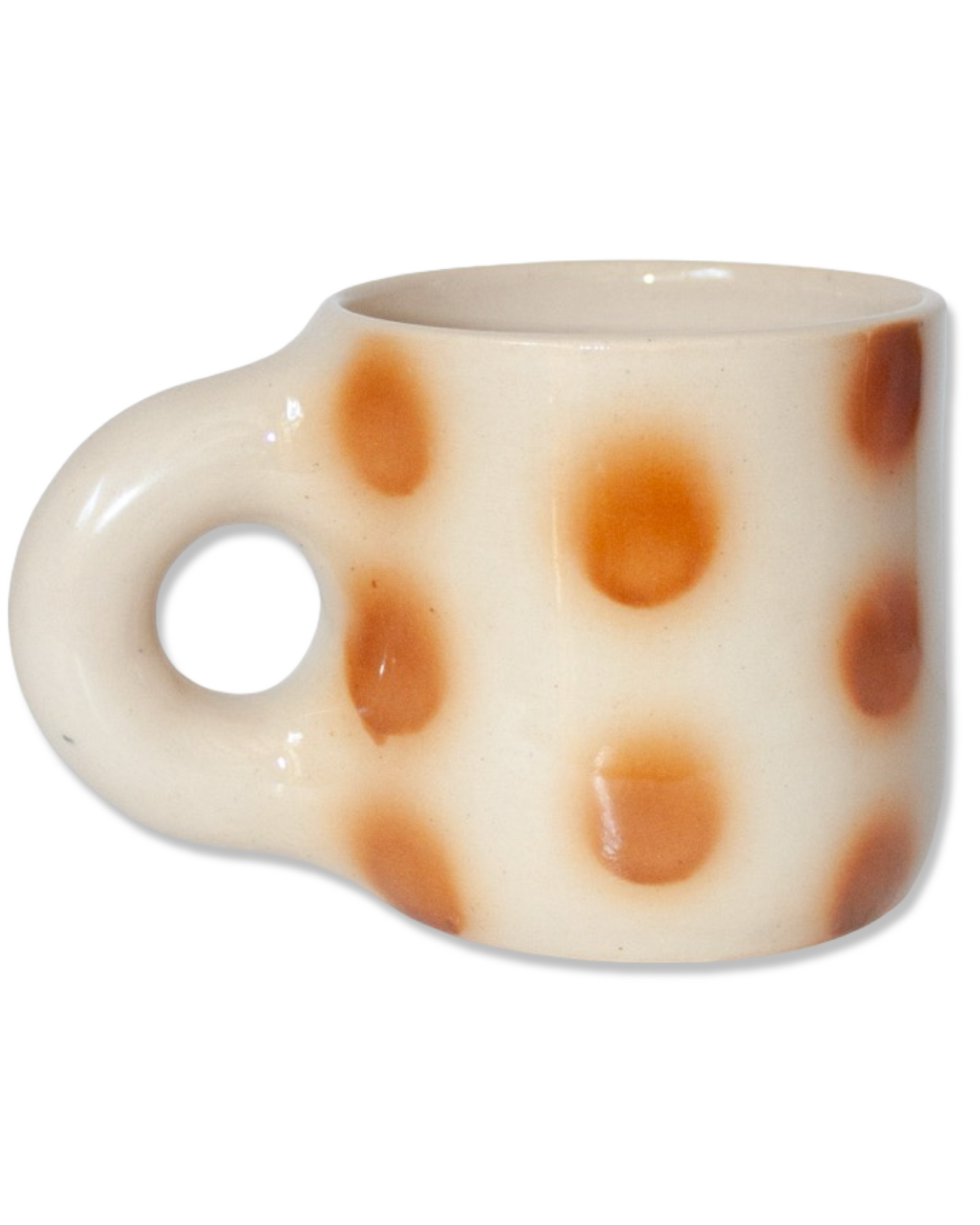 Brown Polka Dot Mug