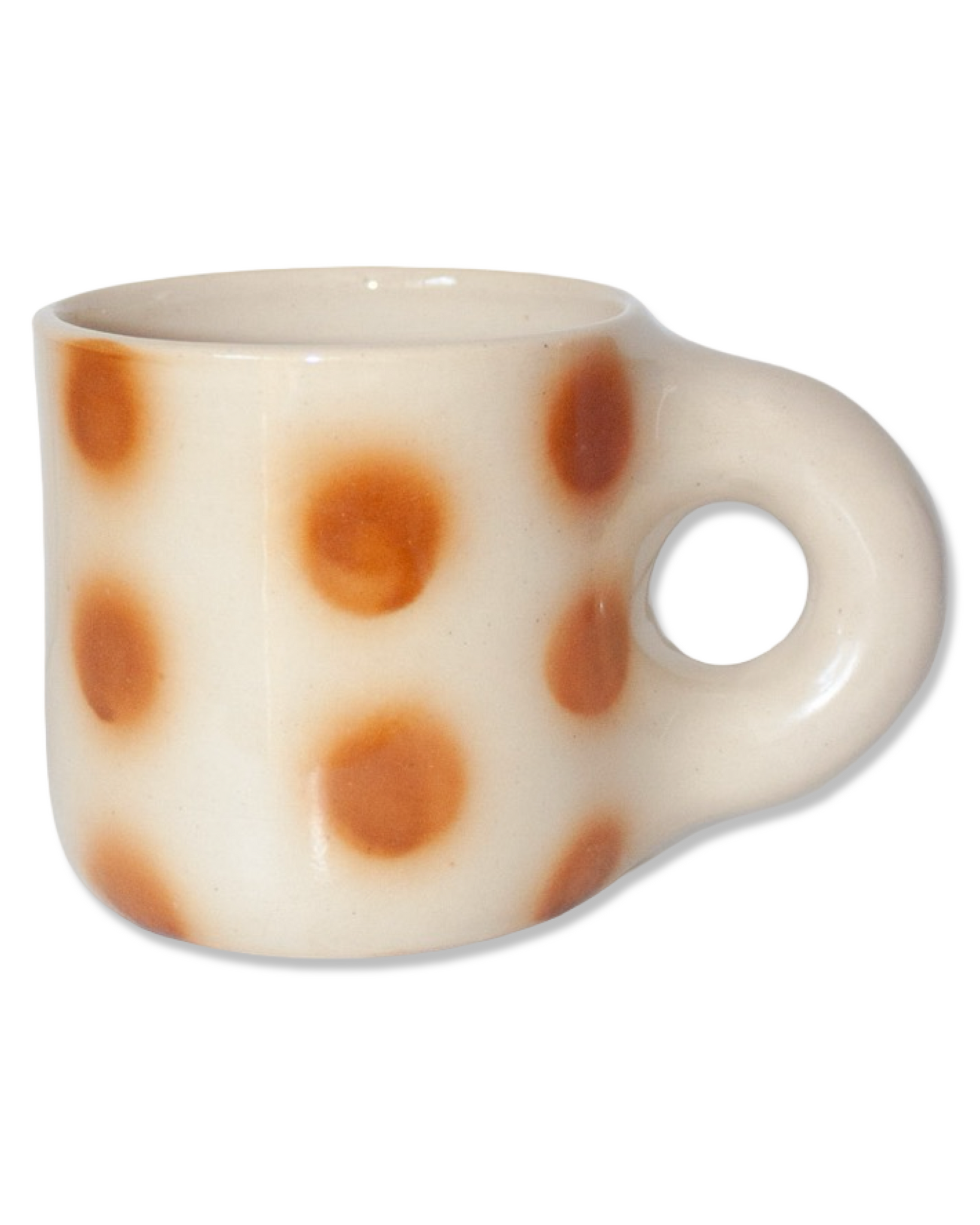 Brown Polka Dot Mug