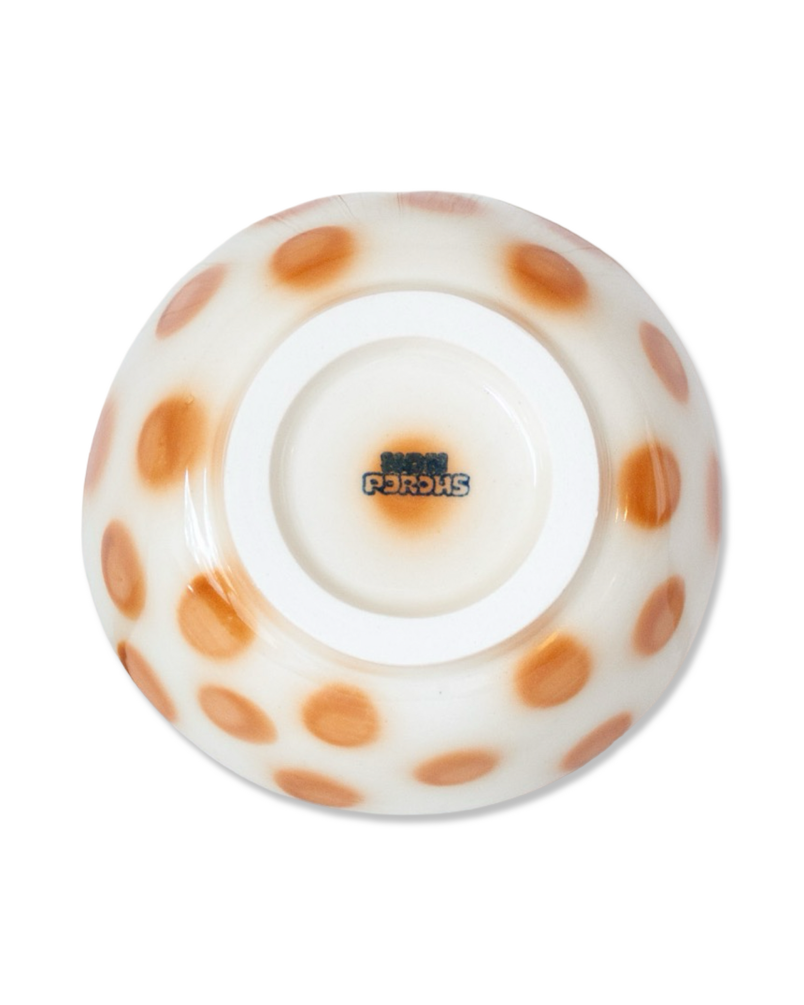 Brown Polka Dot Cereal Bowl