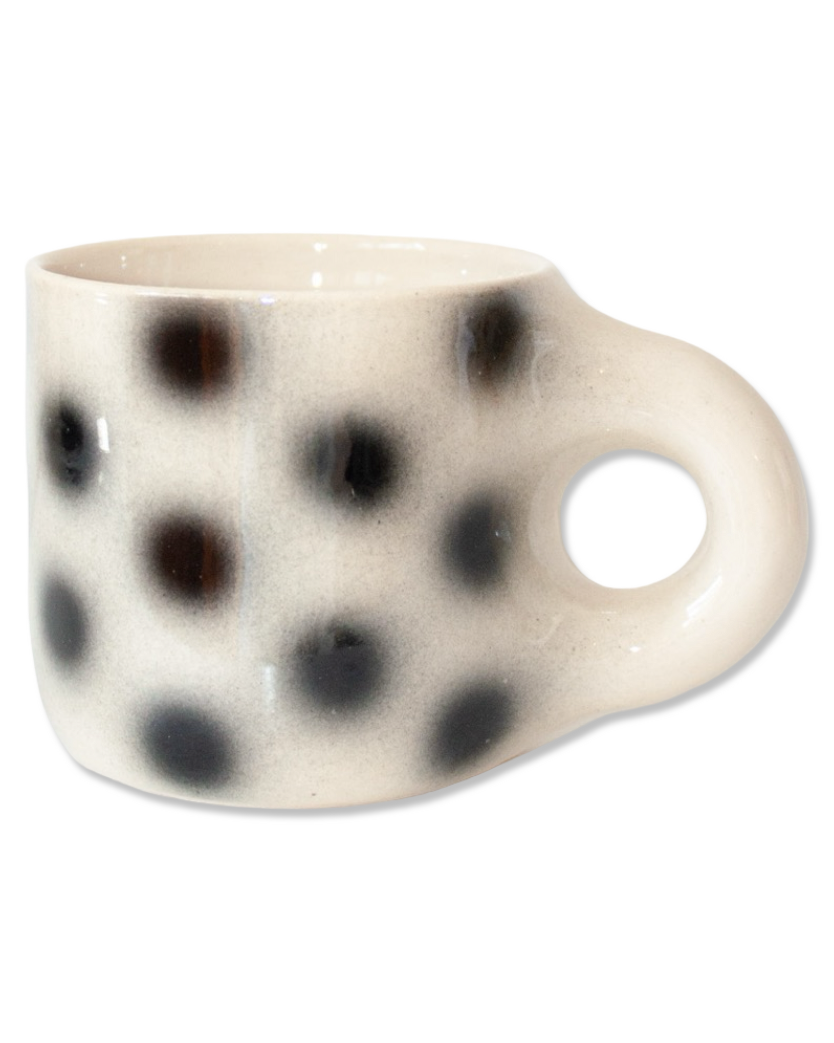 Black Polka Dot Mug