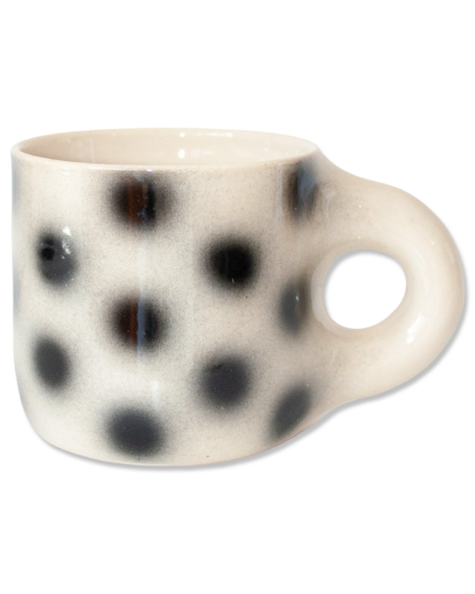 Black Polka Dot Mug